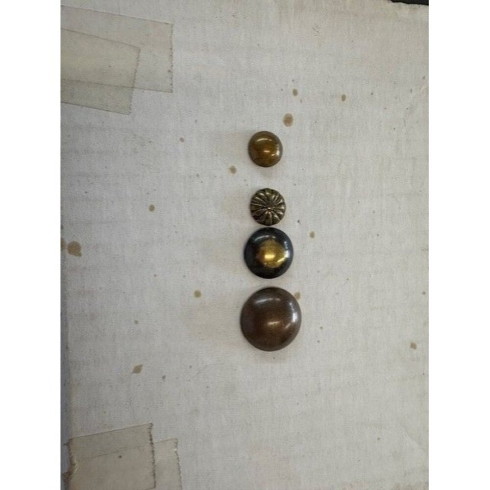 Lot Of Antique Brass & Bronze Decorative Upholstery‎ Tacks/Nails - Mixed Sizes